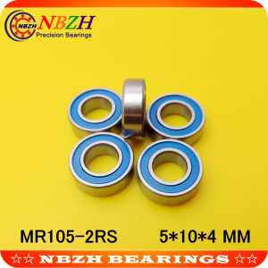 High quality bearing ( blue rubber sealing cover ) MR105 RS MR105-2RS MR105RS  L-1050 WBC5-10 5X10X4 mm