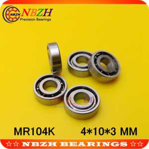 NBZH Free shipping  mini L1040 MR104 OPEN 4*10*3 MM for Rc hobby and Industry high quality SMR104 MR104K SUS440C