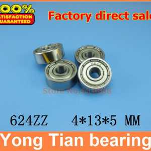 500pcs/lot free shipping Wholesale Miniature deep groove ball bearing 624ZZ 4*13*5 mm