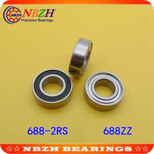 NBZH sale price thin wall deep groove ball bearing  688ZZ  688-2RS  S688ZZ  S688-2RS  8*16*5 mm ABEC-5 Z1