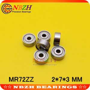 free shipping Wholesale Double Shielded Miniature Deep Groove Ball Bearings MR72ZZ  SMR72ZZ 2*7*3 mm