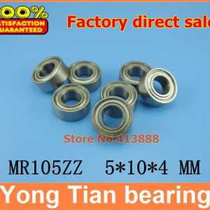 500pcs/lot free shipping Wholesale Double Shielded Miniature Deep Groove Ball Bearings MR105ZZ 5*10*4 mm