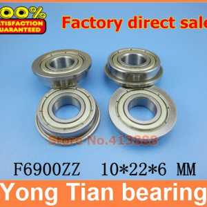 F6900 F6900-ZZ F6900ZZ F6900-2Z F6900Z zz z 2z Flanged Flange Deep Groove Ball Bearings High Quality 10*22*25*6*1.5 mm