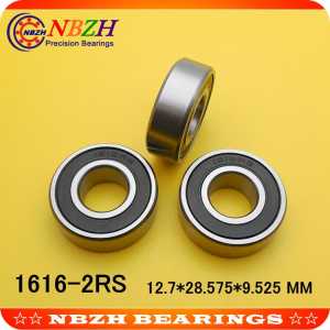 10pcs free shipping High quality inch bearings 1616 1616RS 1616-2RS 1/2"x1 1/8"x3/8" inch 12.7*28.575*9.525 mm