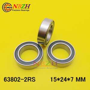 The Rubber sealing cover  Thin wall deep groove ball bearings 15247 6802W7 63802ZZ 63802-2RS 15*24*7 mm