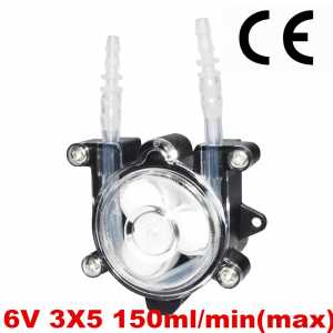 6V DC DIY Dosing pump Peristaltic dosing Head For Aquarium Lab Analytical water  150ml/min (max)