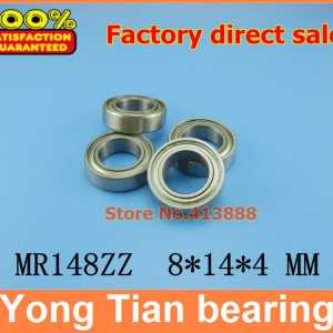 NBZH free shipping Wholesale Double Shielded Miniature  Ball Bearings MR148ZZ 8*14*4 mm 500 pcs/lot