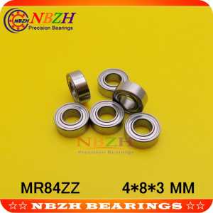 NBZH sale price 10 PCS MR84ZZ MR84-2RS SMR84ZZ SMR84-2RS  4X8X3 mm Deep groove Ball Bearings MR84 / L-840 ZZ MR84 RS MR84-2RS