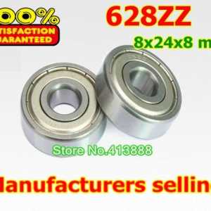 500pcs/lot free shipping Wholesale Miniature deep groove ball bearing 628ZZ 8*24*8 mm