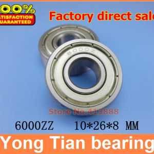 (1pcs) Double Shielded Miniature Deep Groove Ball Bearings 6000ZZ 10*26*8 mm