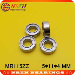 NBZH SALE PRICE High quality bearing ( blue rubber sealing cover ) MR115 RS MR115-2RS 638/5 L-1150 5X11X4 mm