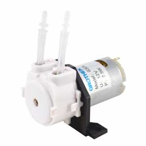 Hot DC 12V D2 2*4mm  Dosing Pump Peristaltic Head for Lab Chemical Water D2: 5-40 ml/min