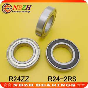 Free shipping 1pcs R24-2RS EE13 RS deep groove ball bearing 38.1x66.675x14.3mm inch miniature bearing R24RS