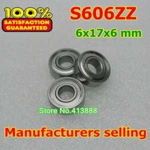 (1pcs) SUS440C environmental corrosion resistant stainless steel deep groove ball bearings S606ZZ 6*17*6 mm