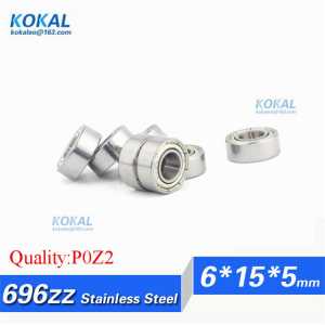 [S696ZZ-P2] Free Shipping 10pcs stainless steel ABEC-5 level S696-2ZZ S696 ball bearing washing manchine ball bearing 6*15*5mm