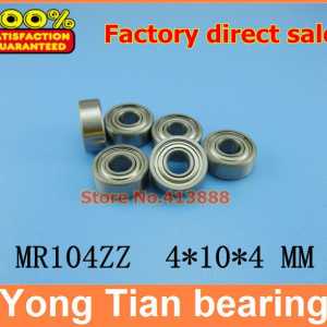 NBZH (1pcs) High quality mini stainless steel ball bearing (stainless steel 440C material) SMR104ZZ 4*10*4 mm ABEC-1 Z2