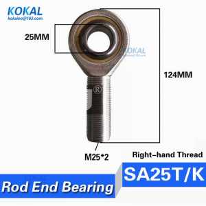 [SA25T/K] high quality fish eye right-hand male thread inner 25mm metric rod ends joint bearing SA25T/K POSA25 SAKB-25F rod ends