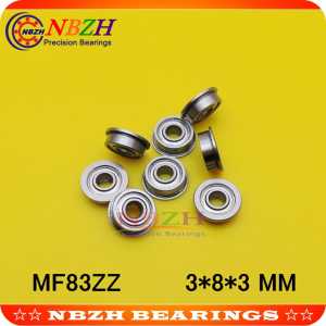 MF83 MF83-ZZ MF83ZZ MF83-2Z MF83Z zz z 2z F619/3 FR-830ZZ Flanged Flange Deep Groove Ball Bearings  3*8*9.2*3*0.6 mm