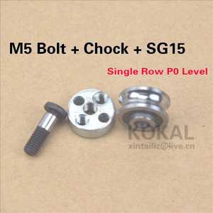 [SG15-S-P0] Free Shipping SG15RS ball bearing with M5 screw bolt and bearing roller chock SG5RS wheel