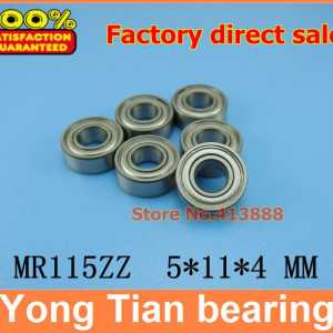 NBZH 200pcs/lot free shipping miniature stainless steel  ball bearing (stainless steel 440C material) SMR115ZZ 5*11*4 mm