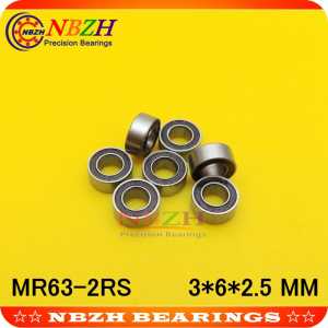 200pcs/lot free shipping miniature stainless steel deep groove ball bearing (stainless steel 440C material) SMR63ZZ 3*6*2.5 mm