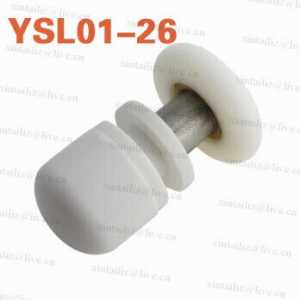 [YSL01-26]plastic nylon wheel 26mm bathroom shower glass door roller wheel wash room glass door sliding bearing roller
