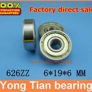 500pcs/lot free shipping Wholesale Miniature deep groove ball bearing 626ZZ 6*19*6 mm