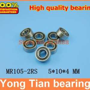 500pcs/lot free shipping High quality double rubber sealing cover miniature deep groove ball bearing MR105-2RS 5*10*4 mm