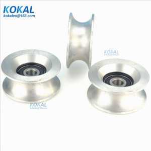 [U1059-26]1pcs/lot high loading injection mold machine track guide wheel pulley aluminium sliding U type wheel 1059UU 10*59*26mm