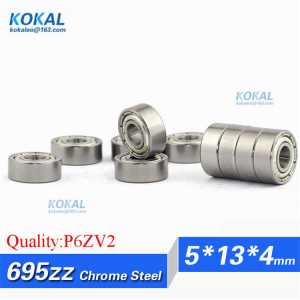 [C695ZZ-P6]Free Shipping 10pcs high quality ABEC-7 cash register ball bearing W619/5zz 695-2ZZ 695 bearing 5*13*4mm