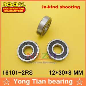 20pcs/lot free shipping quality High quality deep groove ball bearing 16101RS 16101-2RS 12*30*8 mm