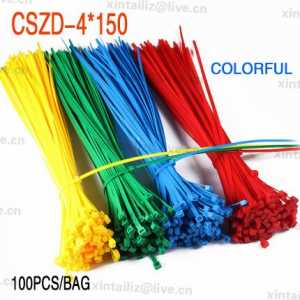 [CSZD-4*150] Free Shipping 100pcs all kinds of color self-locking nylon cable ties with 4mm*150mm length 6inches wire ties