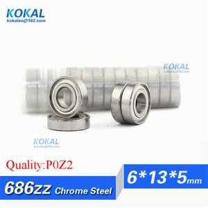 [CM686ZZ-P2]Free Shipping 10pcs Gcr15 steel bearing 628/6-2zz ABEC-5 686zz bearing roller 6mm*13mm*5mm