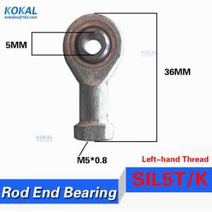 [SIL5T/K] high quality left-hand female thread Rod Ends Joint Bearing with inner 5MM SIL5T/K PHSAL5 Rod Ends Bearing GIKFL5PW