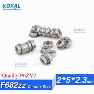 [CF682ZZ-P2] 10pcs high quality flange bushing Gcr15 ABEC-5 minisize micro ball bearing F682zz F682-zz F682 2*5*2.3mm