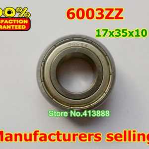 500pcs/lot free shipping Wholesale Double Shielded Miniature Deep Groove Ball Bearings 6003ZZ 17*35*10 mm