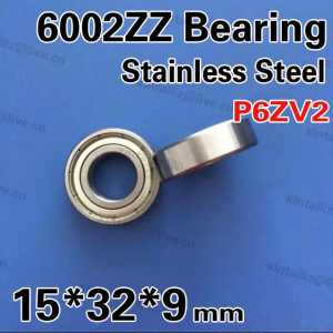 [SS6002ZZ-P6]stainless steel 6002-2Z 6002zz deep groove ball bearing equipment bearing 15*32*9