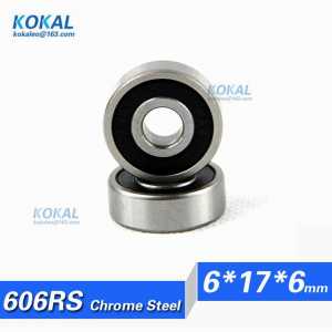 [CM606RS]Free Shipping 10pcs Gcr15 bearing steel closet sliding ball bearing 606RS bearing 606Z 606-2RS R1760ZZ 80016 6*17*6mm