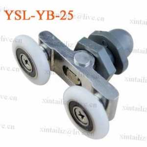 [YSL-YB-25]Free Shipping high quality low noise nylon bearing roller for glass door wheel bathroom roller sliding wheel