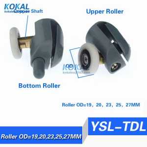[YSL-TDL]Free Shipping 2pcs Shower door rollers runners wheels 19/20/23/25/27mm  Cabins BEARING NYLON PULLEY  Cabins Pulley