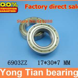 500pcs free shipping thin wall deep groove ball bearing 6903ZZ 17*30*7 mm