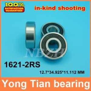 (1pcs) High quality inch bearings 1621-2RS 1/2"x 1 3/8"x 7/16" inch 12.7*34.925*11.112 mm