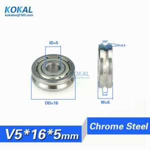 [V0516-5]10PCS high quality sliding roller window door bearing V type minisize wire tracking pulley 625VV 0516V 5*16*5mm
