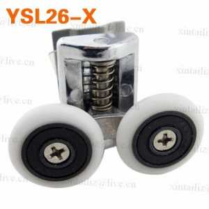 [YSL-26]adjustable height stainless steel bathroom pulley shower room shower room glass door wheel