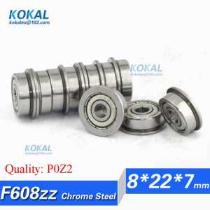 [CMF608ZZ-P2]Free Shipping 10pcs chrome steel flange bushing bearing F80018zz F60018zz F608zz ball bearing 8mm*22mm*7mm*25mm*1.5