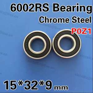 [CM6002RS-P0]Free Shipping 10pcs 6002-2RS 6002-2RZ 6002RS rubber cover ball bearing with 15mm*32mm*9mm bearing