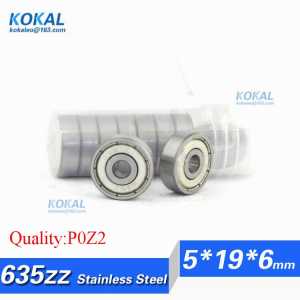 [S635ZZ-P2]Free Shipping 10pcs stainless steel 440c machine equipment ball bearing S635-2Z S635ZZ bearing 5*19*6mm