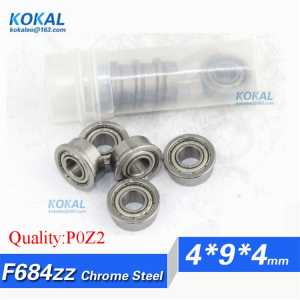 [CF684ZZ-P2]Free Shipping 10pcs chrome steel flange bushing ABEC-5 high quality ball bearing F684zz F684-zz F684 4*9*4mm