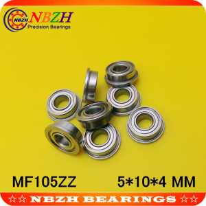 500pcs free shipping SUS440C environmental corrosion resistant flanged stainless steel bearings SMF105ZZ 5*10*11.6*4*0.8 mm