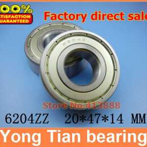 (1pcs) Miniature deep groove ball bearing 6204ZZ 6204-2RS S6204ZZ S6204-2RS 20*47*14 mm